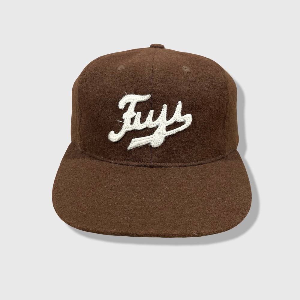 Ebbets Field Flannels Baseball Cap Mens OSFA Brown Fuji Athletic Club Wool Hat
